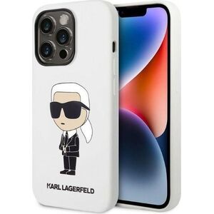 Karl Lagerfeld Etui Karl Lagerfeld KLHCP14XSNIKBCH Apple iPhone 14 Pro Max hardcase biały/white Silicone Ikonik