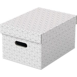 Esselte PUDŁO/PUDEŁKO OZDOBNE TEKTURA Z RECYKLINGU ESSELTE 265x205x365mm BIAŁE 3szt.