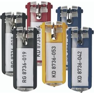 Breloczek Durable ZAWIESZKA DO KLUCZY KEY CLIP DURABLE MIX KOLORÓW 24szt.