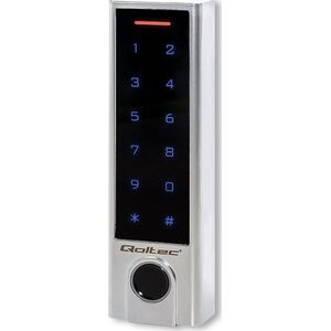 Qoltec Zamek szyfrowy dotykowy TITAN z czytnikiem linii papilarnych | RFID | BT 4.0 | kod | karta | brelok | dzwonek | IP68 | EM