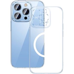 Baseus Zestaw ochronny Baseus Crystal przeźroczyste etui magnetyczne i szkło hartowane do iPhone 14 Pro Max