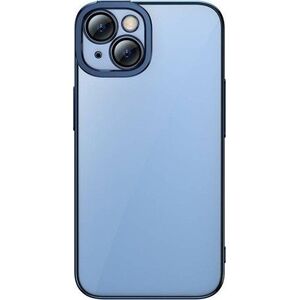 Baseus Zestaw ochronny Baseus Glitter przeźroczyste etui i szkło hartowane do iPhone 14 Plus (niebieski)