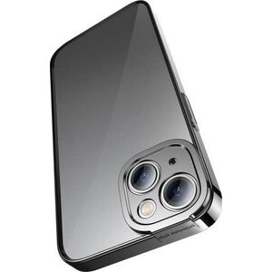 Baseus Zestaw ochronny Baseus Glitter przeźroczyste etui i szkło hartowane do iPhone 14 Plus (czarny)