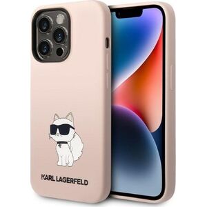 Karl Lagerfeld Karl Lagerfeld KLHCP14LSNCHBCP iPhone 14 Pro 6,1" hardcase różowy/pink Silicone Choupette NoSize