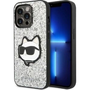 Karl Lagerfeld Karl Lagerfeld KLHCP14XG2CPS iPhone 14 Pro Max 6,7" srebrny/silver hardcase Glitter Choupette Patch NoSize