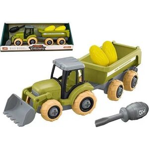 Artyk Mini farma traktor z przyczepą do skręcania