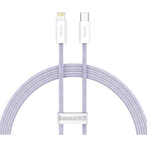 Kabel USB Baseus USB-C - Lightning 1 m Fioletowy (CALD040205)
