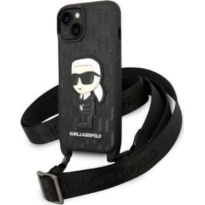 Karl Lagerfeld Karl Lagerfeld NFT Monogram Ikonik Patch - Etui iPhone 14 Plus (czarny)