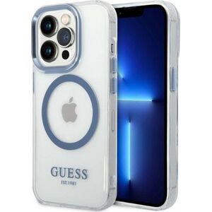 Guess Etui Guess GUHMP14XHTRMB Apple iPhone 14 Pro Max niebieski/blue hard case Metal Outline Magsafe