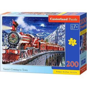 Castorland Puzzle 200 Santa's Coming to Town CASTOR