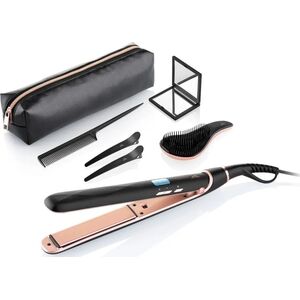 Prostownica Eta ETA Hair Care Set ETA933690010 Fenité Ceramic heating system, Number of temperature settings 9, Display LED, Temperature (max) 230 °C, 45 W, Black