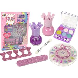 LeanToys Zestaw Do Makijażu Wesoła Lama Zestaw Piękności
