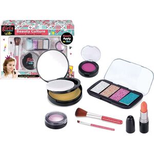 LeanToys Zestaw Do Makijażu Paletka Szminka Róż