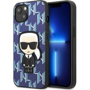Karl Lagerfeld Etui Karl Lagerfeld KLHCP13SPMNIKBL Apple iPhone 13 mini hardcase niebieski/blue Monogram Ikonik Patch