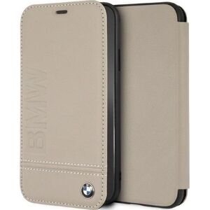 BMW Etui BMW BMFLBKI61LLST Apple iPhone XR book beżowy/taupe Logo Imprint