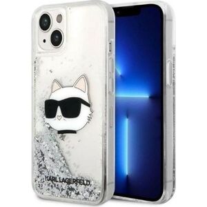 Karl Lagerfeld Etui Karl Lagerfeld KLHCP14MLNCHCS Apple iPhone 14 Plus srebrny/silver hardcase Glitter Choupette Head