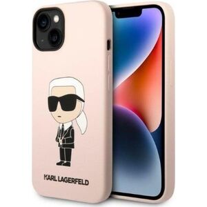 Karl Lagerfeld Etui Karl Lagerfeld KLHCP14MSNIKBCP Apple iPhone 14 Plus hardcase różowy/pink Silicone Ikonik