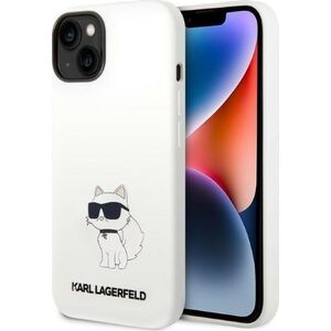 Karl Lagerfeld Etui Karl Lagerfeld KLHMP14MSNCHBCHApple iPhone 14 Plus hardcase biały/white Silicone Choupette MagSafe