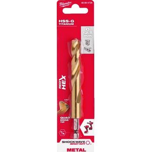 Wiertło Milwaukee Wiertło do metalu HSS-G Tin 12,5mm 1/4 HEX MILWAUKEE