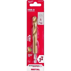 Wiertło Milwaukee Wiertło do metalu HSS-G Tin 13mm 1/4 HEX MILWAUKEE