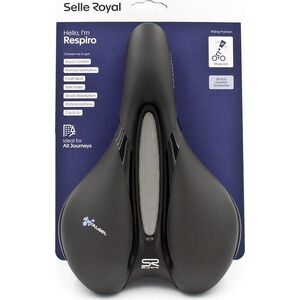 Selle Royal Siodło SELLEROYAL RESPIRO SOFT MODERATE 60st. żelowe + elastomery unisex 496g (NEW 2023)