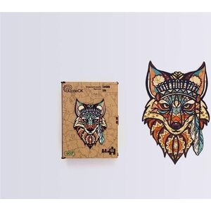 PuzzleOK Puzzle drewniane eko 65 Leśny lis A4