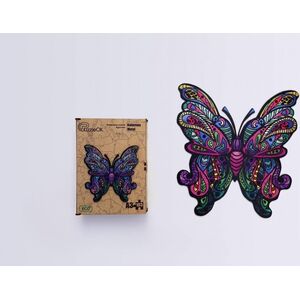 PuzzleOK Puzzle drewniane eko 103 Kolorowy motyl A3