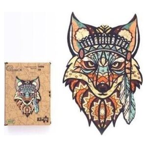 PuzzleOK Puzzle drewniane eko 130 Leśny lis A3