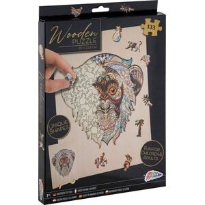 Grafix Puzzle drewniane 132 Unikalne Kształty Małpka