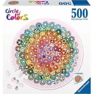 Ravensburger Puzzle 500 Paleta kolorów: donuty