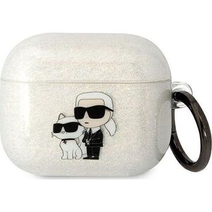 Karl Lagerfeld Karl Lagerfeld KLA3HNKCTGT Airpods 3 cover transparent Gliter Karl&Choupette