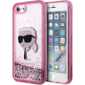 Karl Lagerfeld Etui Karl Lagerfeld KLHCI8LNKHCP Apple iPhone SE 2022/SE 2020/8/7 różowy/pink hardcase Glitter Karl Head