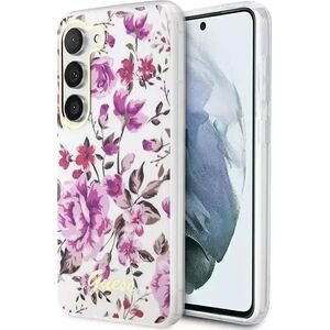 Guess Etui Guess GUHCS23MHCFWST do Samsung Galaxy S23+ Plus S916 biały/white hardcase Flower Collection
