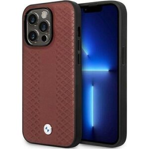 BMW Etui BMW BMHCP14L22RFGR Apple iPhone 14 Pro burgundowy/burgundy Leather Diamond Pattern