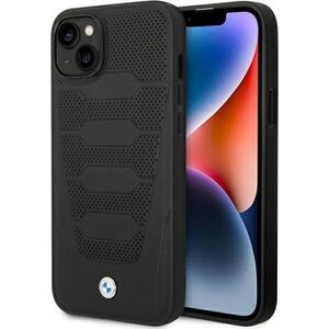 BMW Etui BMW BMHCP14S22RPSK Apple iPhone 14 czarny/black Leather Seats Pattern