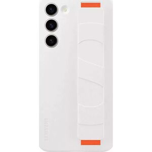 Samsung Etui Samsung Silicone Grip Cover doSamsung Galaxy S23+ Plus silikonowy pokrowiec z paskiem na rękę białe