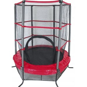 Trampolina Trampolina Z Siatką Czarno-Czerwona o śr. 137 cm