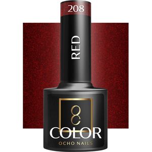 Activeshop OCHO NAILS Lakier hybrydowy red 208 -5 g