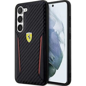 Ferrari Ferrari Carbon Contrast Edges - Etui Samsung Galaxy S23+ (czarny)