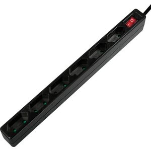 Listwa zasilająca LogiLink LogiLink 6 gniazd 1.5m czarna