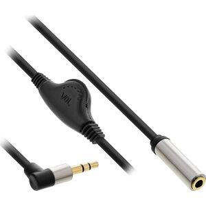 Kabel InLine Jack 3.5mm - Jack 3.5mm 0.25m czarny (99253C)