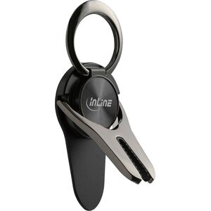InLine InLine® smartphone 3in1 Smartclip car holder, stand, finger holder, self-adhesive mobile phone handle, smartphone holder, Selfie mobile phone holder,