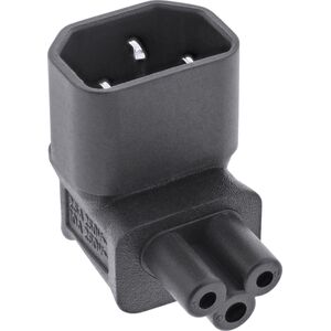 InLine InLine® Power supply adapter IEC 60320 C14 / C5, up/down angled, 3-pin cold device cable / notebook