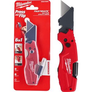 Milwaukee Nóż z ostrzem trapezowym FASTBACK Nożyk 6w1 MILWAUKEE