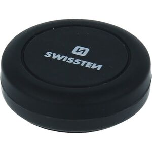Swissten Uchwyt magnetyczny do telefonu lub GPS SWISSTEN do samochodu, S-Grip Dashboard M10, czarny, metal, z klejem, czarna, telefon