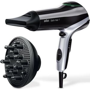 Suszarka Braun Braun Satin Hair 7 HD730, hair dryer (black/silver)