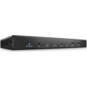 Lindy Splitter HDMI 2.0 LINDY 4 Port 18G czarny