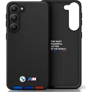 BMW BMW Leather Hot Stamp Tricolor - Etui Samsung Galaxy A54 5G (Czarny)