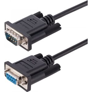 StarTech DB-9 - DB-9, 3m, Czarny (9FMNM-3M-RS232-CABLE)