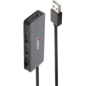 HUB USB Lindy Hub USB 2.0 LINDY 4 Port czarny